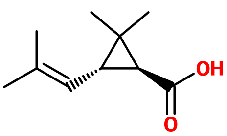 (image for) MC012497 (1S,3S)-2,2-Dimethyl-3-(2-methylprop-1-en-1-yl)cyclopropanecarboxylic acid